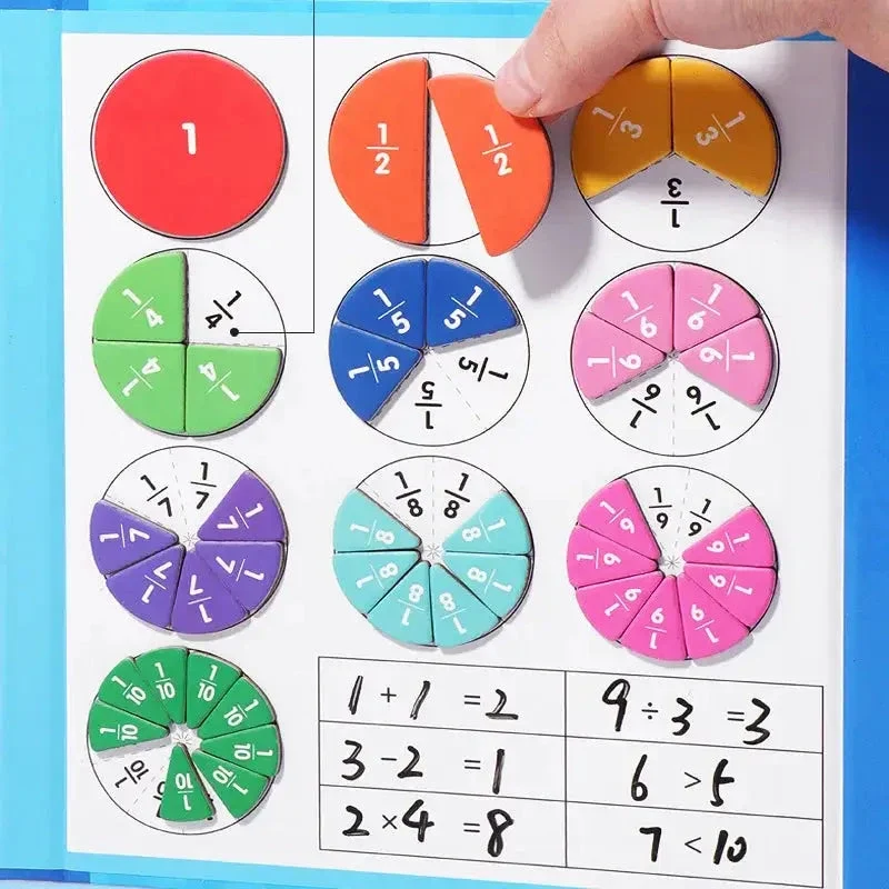 Livret Montessori Fractions – Apprentissage des Maths