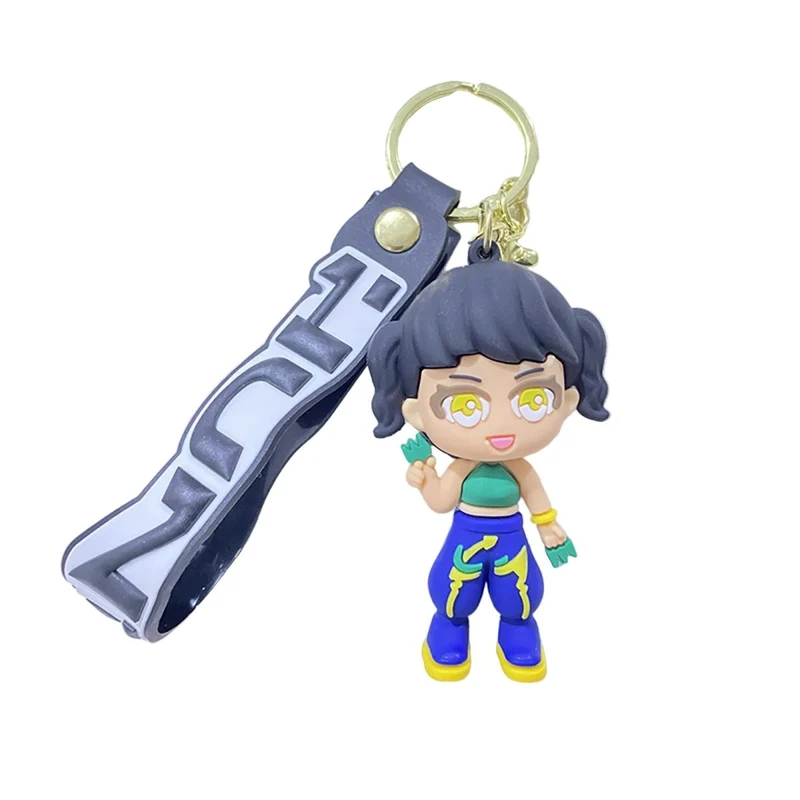 KPop Anime Zoey Keychain, Demon Hunters Inspired Pop Singer, 1 Count