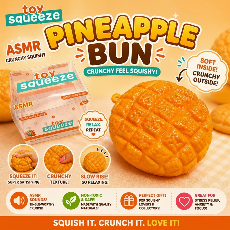 Crunchy Pineapple Bun Squishy
