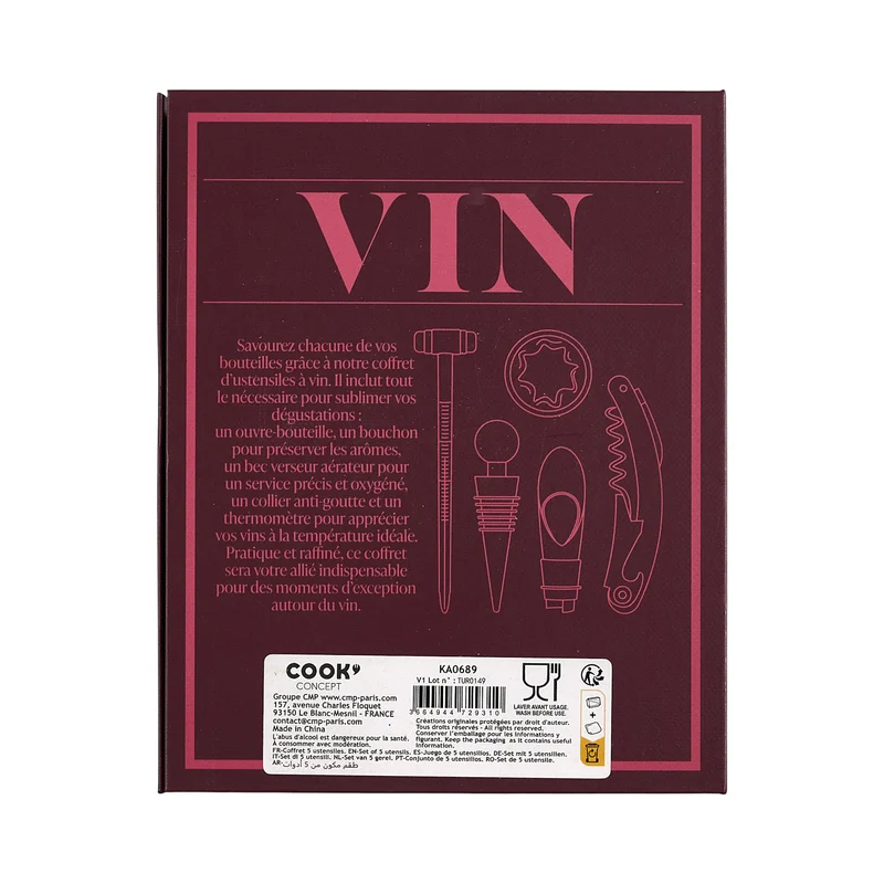 COFFRET LIVRE VIN
