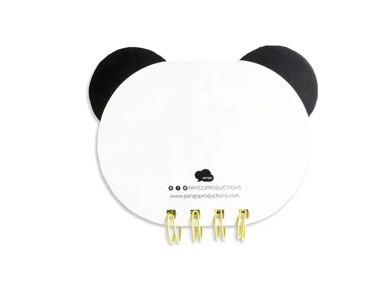 Carnet A6 en gelée kawaii à spirales pour enfant - Panda - Pango