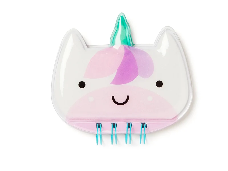 Carnet A6 en gelée à spirales pour enfant - Licorne - Pango