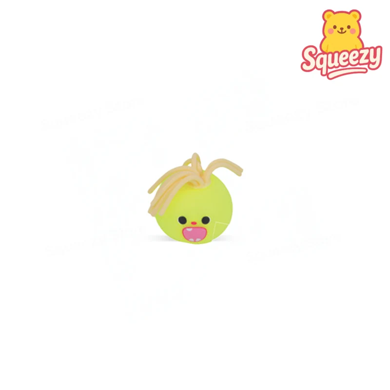 Emoji Face EVA Ball with Hair Funny Soft Stress Relief Toy