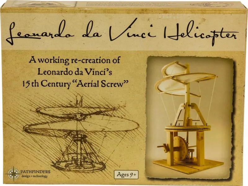 Leonardo Da Vinci Wooden Helicopter / Hélicoptère en bois