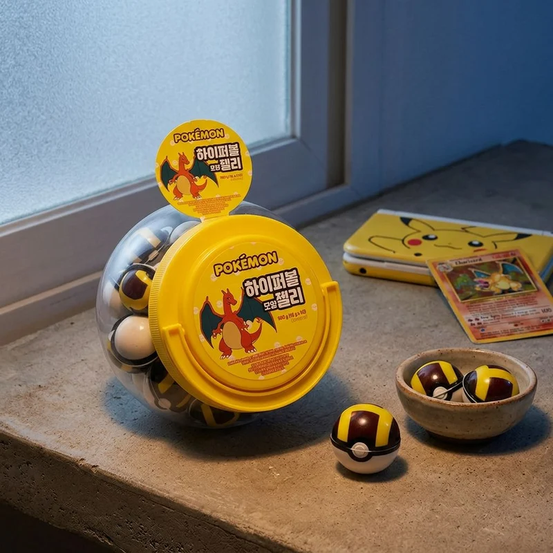 Pokemon Hyper Ball Shape Jelly Yellow - 1 unité