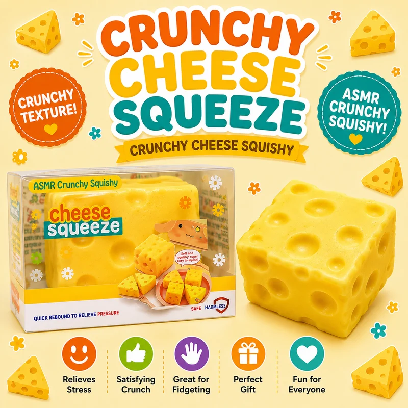 Crunchy Cheese Squishy 5cm