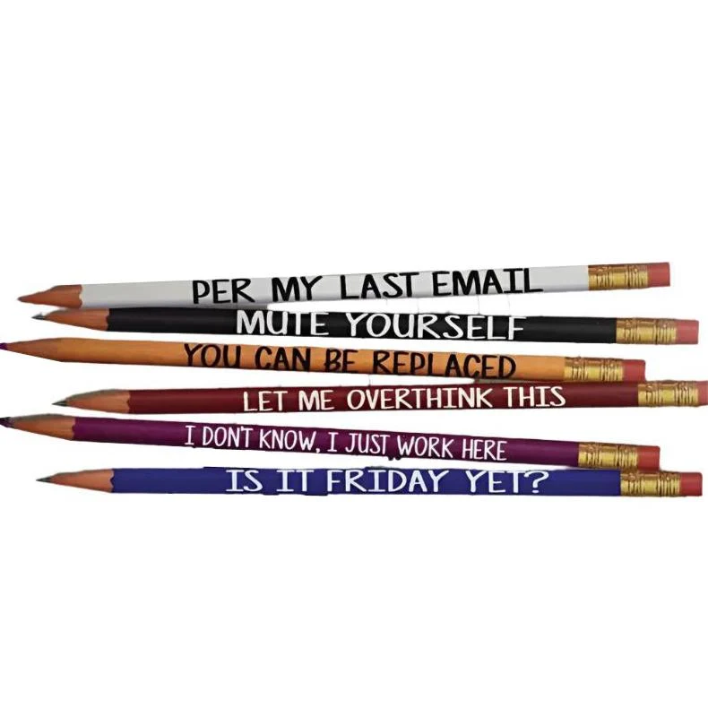 Work Sucks Pencils set of 6 in a Tin-