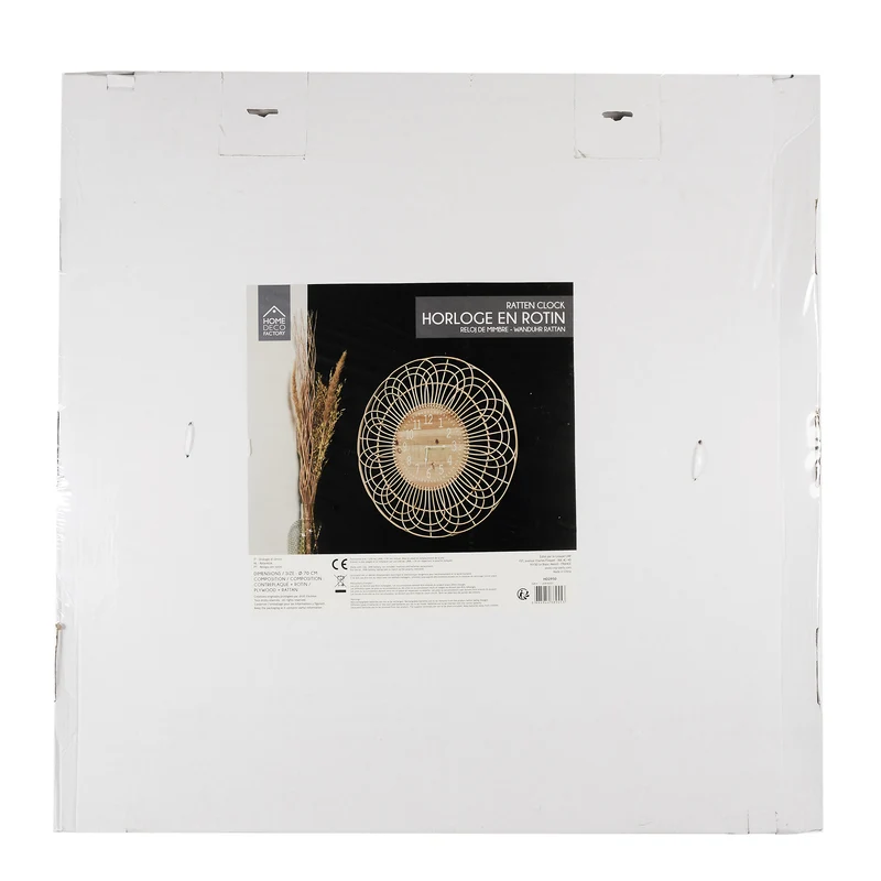 HORLOGE ROTIN 70CM