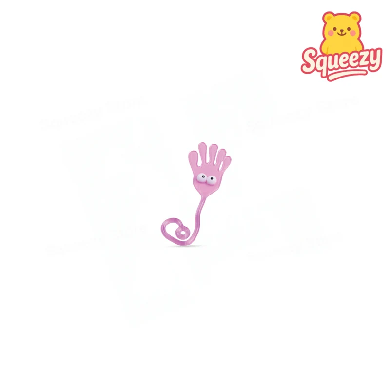 Sticky Palm with Yoyo and Emoji Face Stretchy Hand Slap Toy