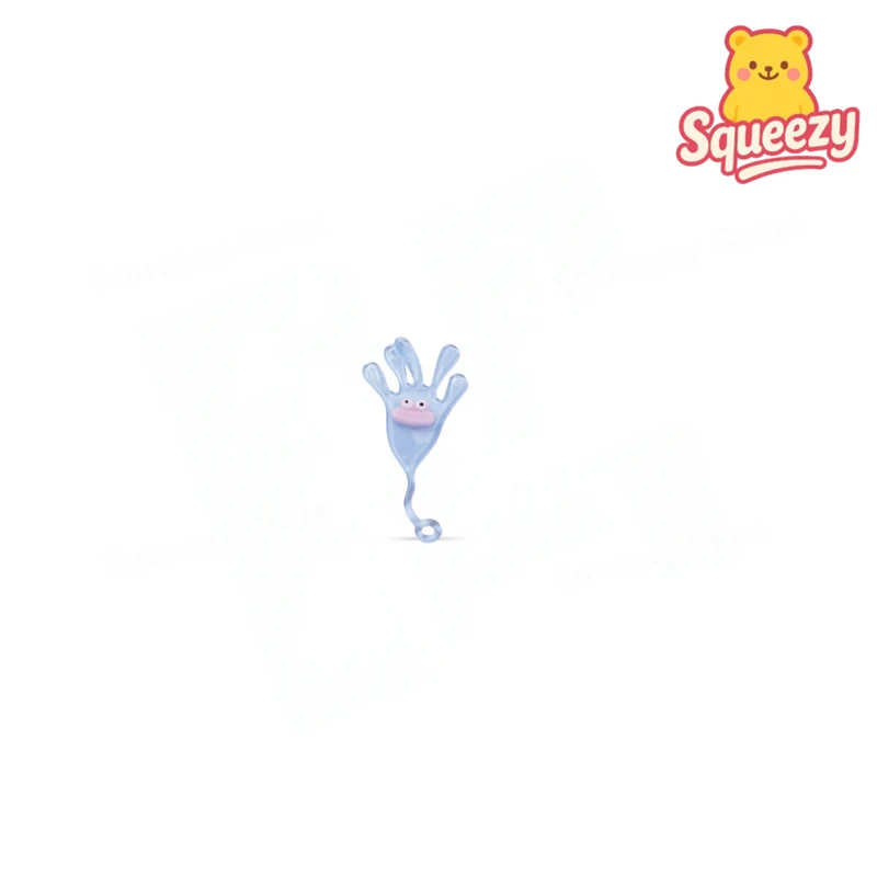 Sticky Palm with Yoyo and Emoji Face Stretchy Hand Slap Toy