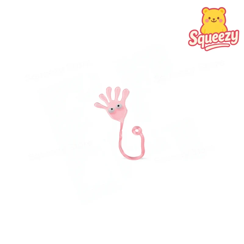 Sticky Palm with Yoyo and Emoji Face Stretchy Hand Slap Toy
