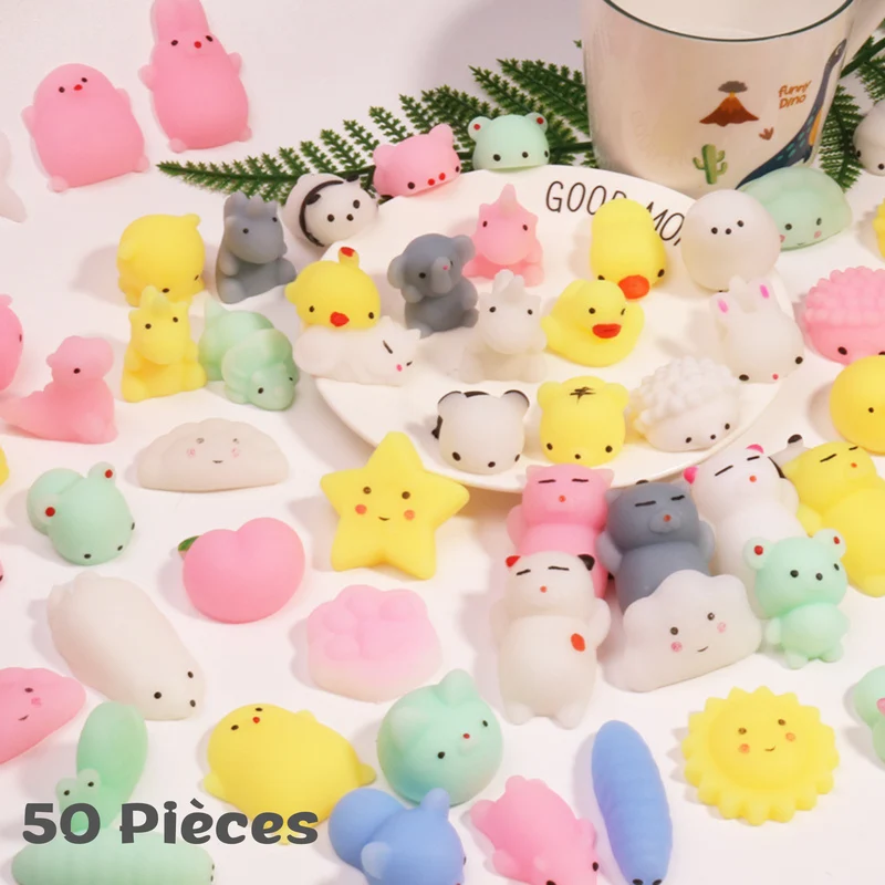 Squishies Kawaii – Lot de 50 Squishy Kanji