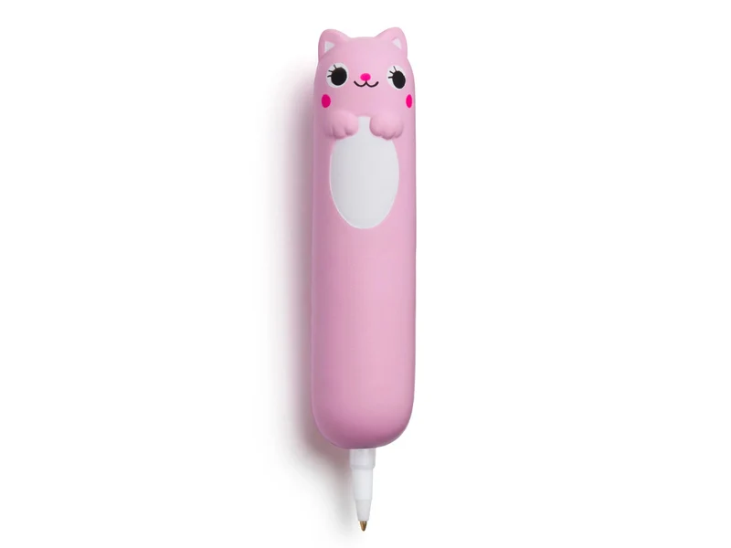 Stylo squishy Chat rose - Jouet anti-stress