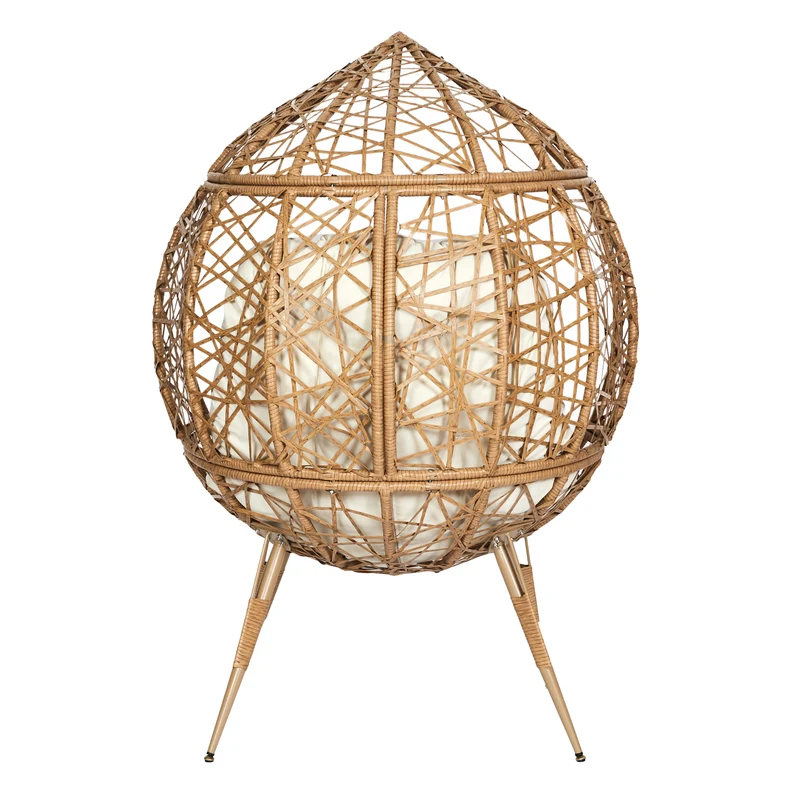 FAUTEUIL OEUF COUSSIN BEIGE