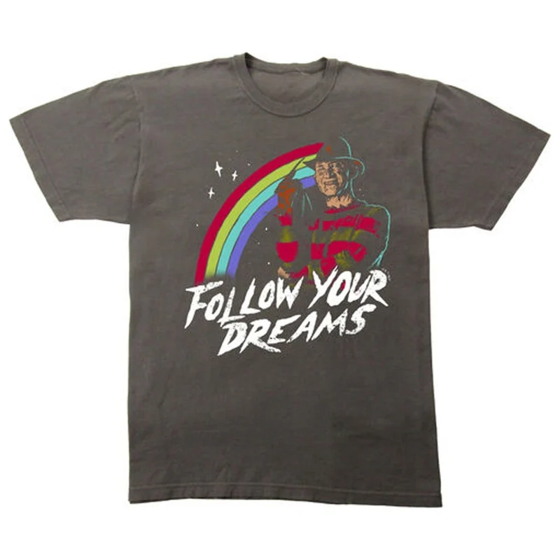 Freddy Krueger "Follow your Dream" T-Shirt for Adults, Nightmare on Elm Street