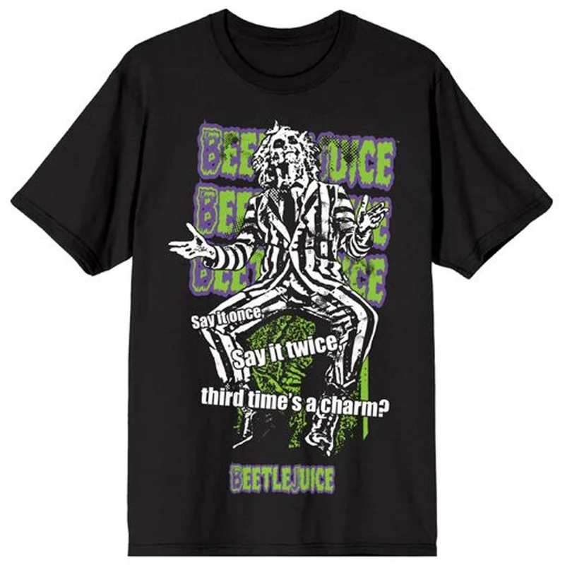 Beetlejuice "Third Time's a Charm" T-Shirt for Adults