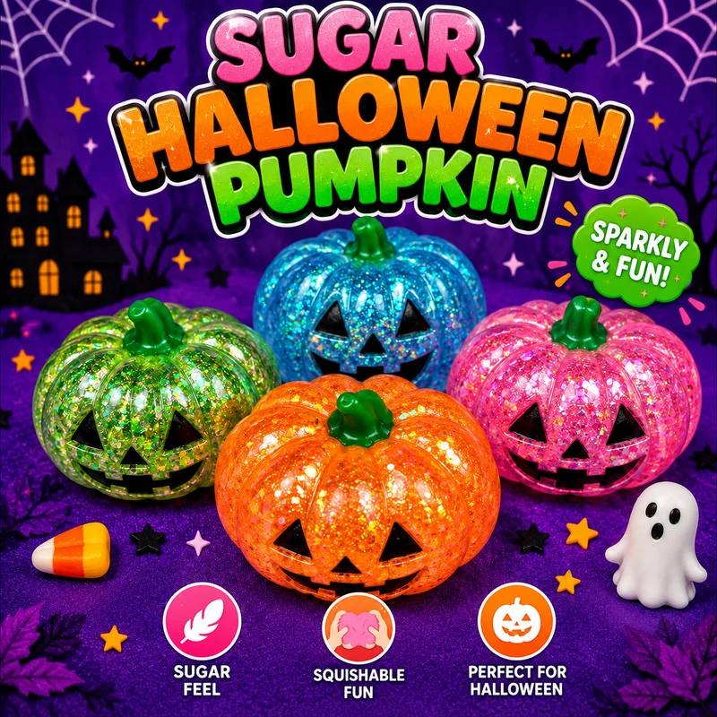 Sugar Halloween Pumpkin Squishy