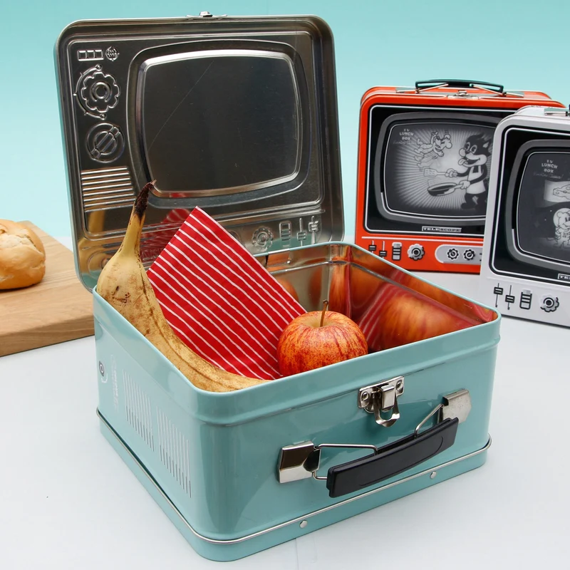 Retro Tv Cartoon Lunch Box