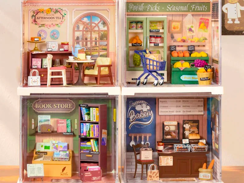 Maquette miniature Honey Tea Lounge DIY - Robotime
