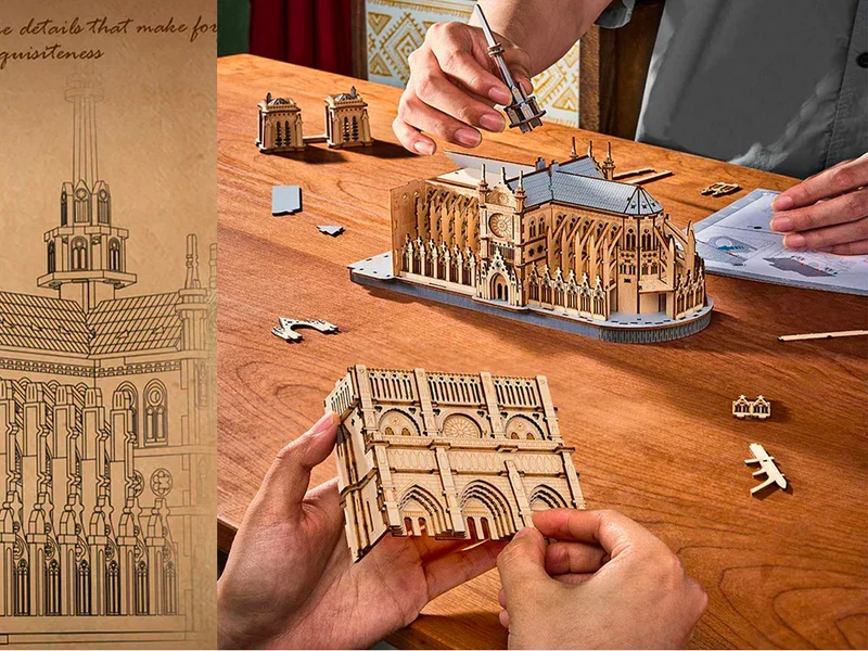 Maquette Paris Cathedral Miniature DIY - Robotime