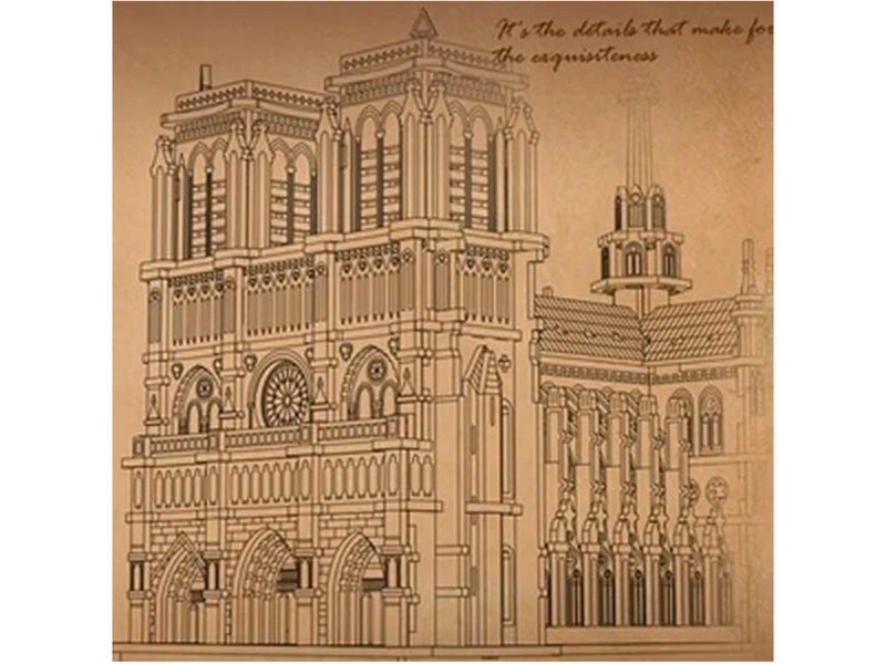 Maquette Paris Cathedral Miniature DIY - Robotime
