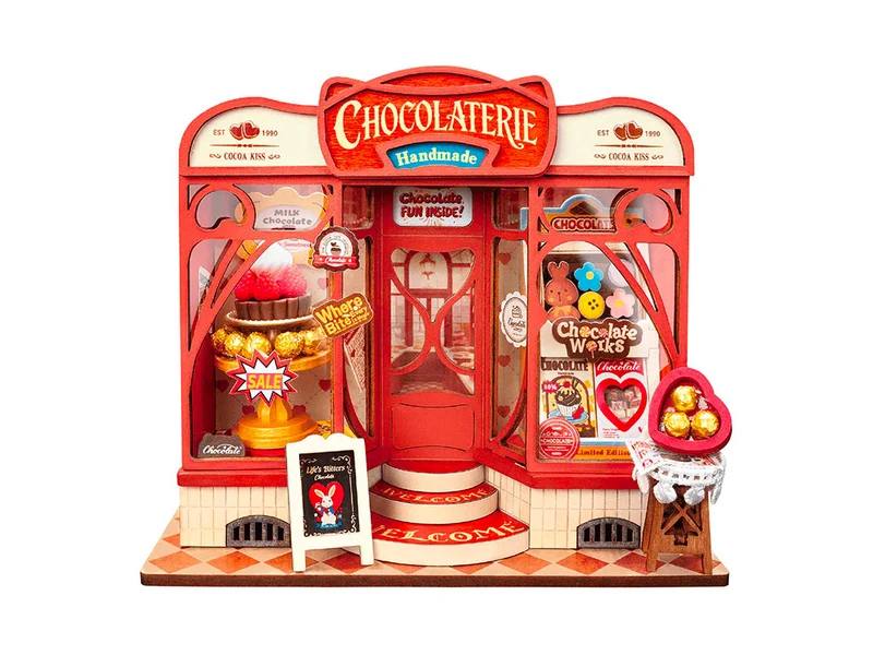 Maquette miniature Chocolaterie gourmande DIY - Robotime