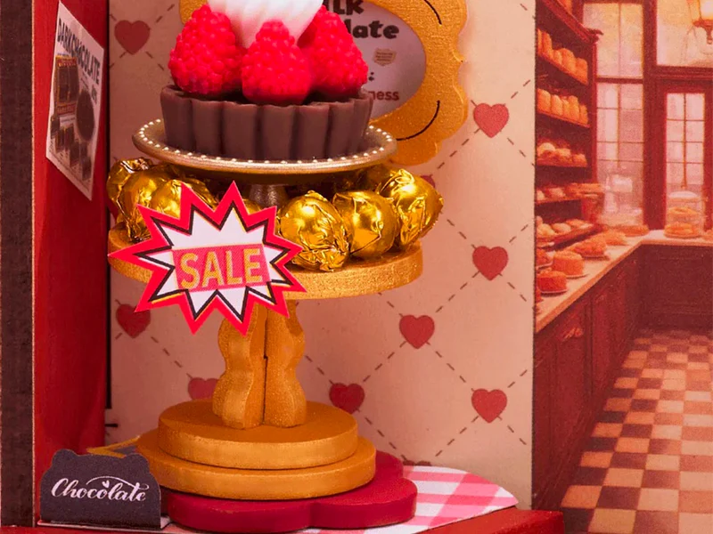 Maquette miniature Chocolaterie gourmande DIY - Robotime