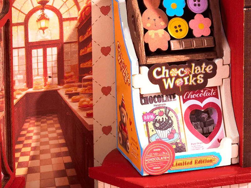 Maquette miniature Chocolaterie gourmande DIY - Robotime