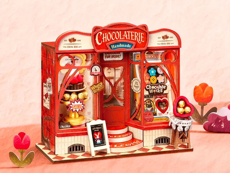 Maquette miniature Chocolaterie gourmande DIY - Robotime