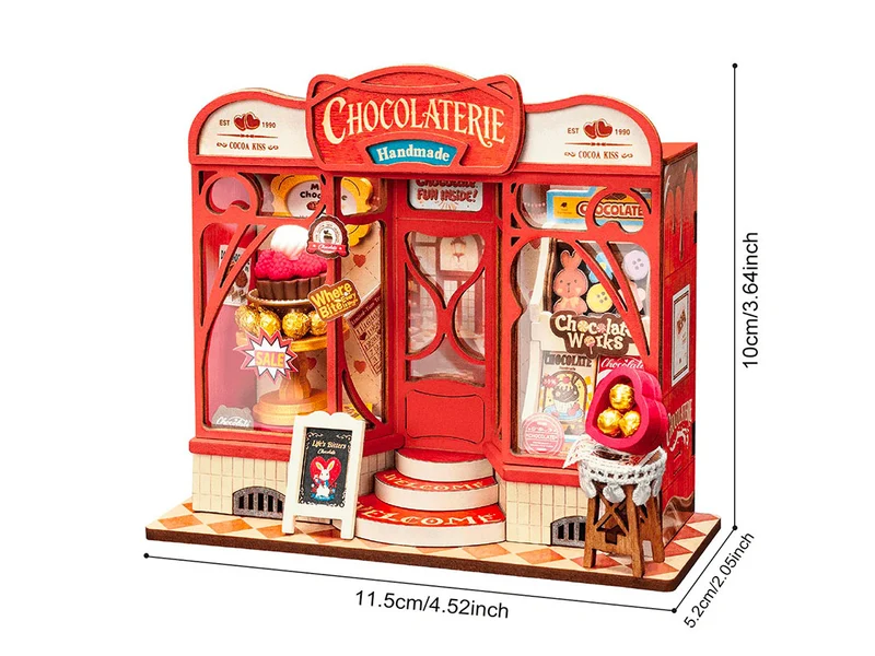 Maquette miniature Chocolaterie gourmande DIY - Robotime