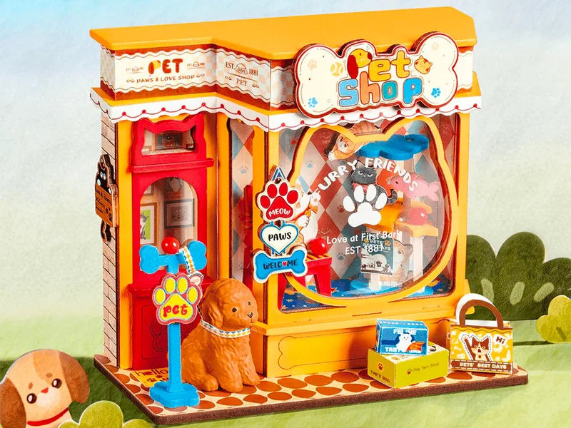 Maquette pièce miniature Animalerie Pawfect DIY - Robotime