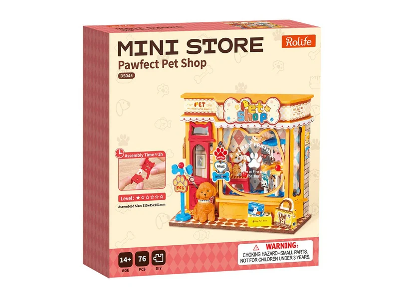 Maquette pièce miniature Animalerie Pawfect DIY - Robotime