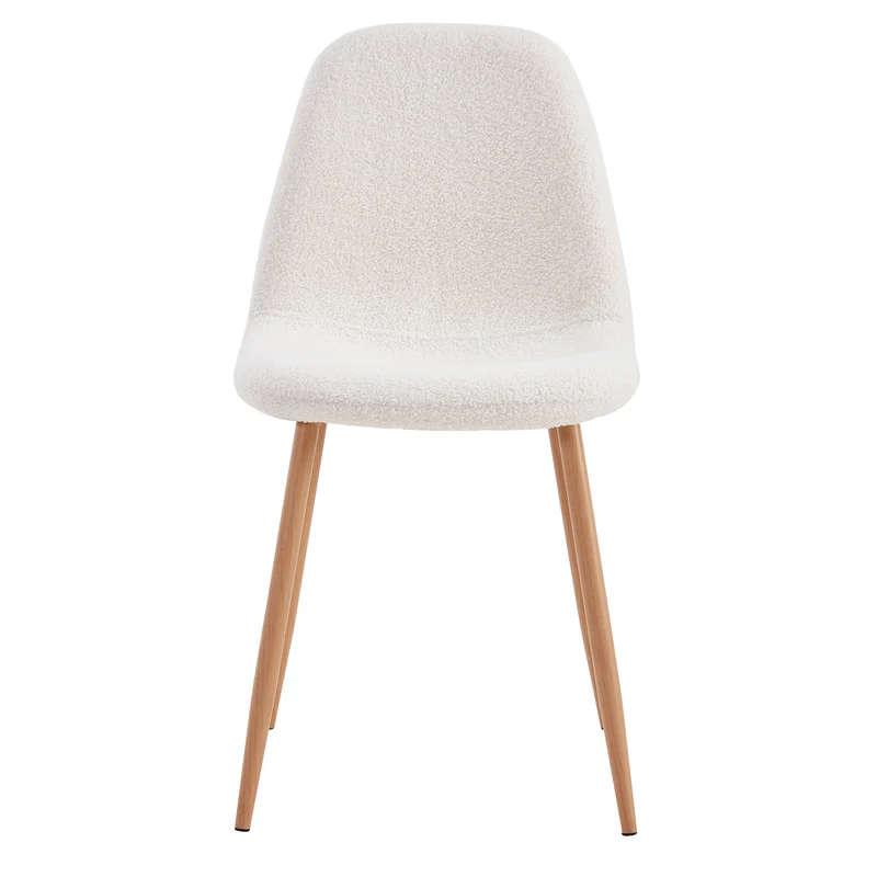 CHAISE BOUCLETTE FREYA - LOT DE 4