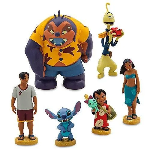 Disney Lilo Stitch Figurine Playset / Disney Lilo Stich Ensemble de figurines