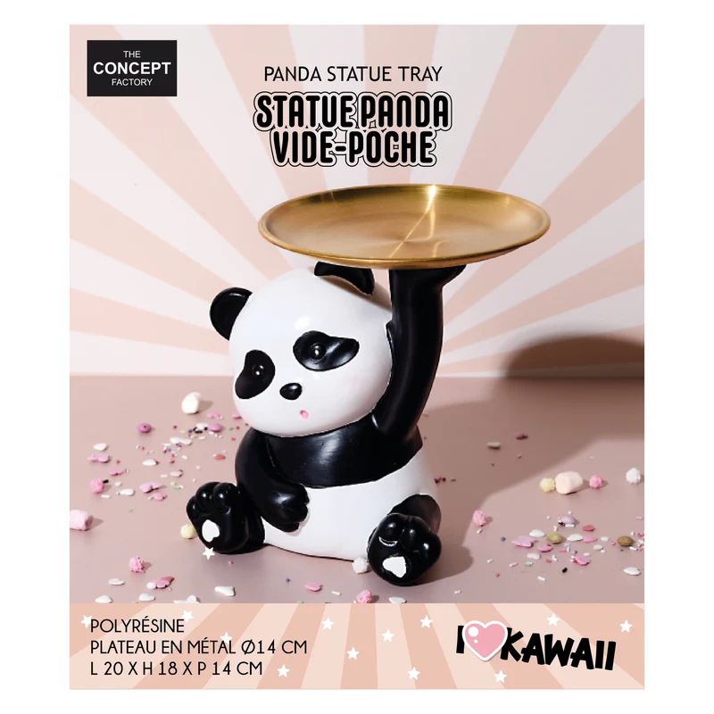 STATUE PANDA KAWAII VIDE POCHE H18CM