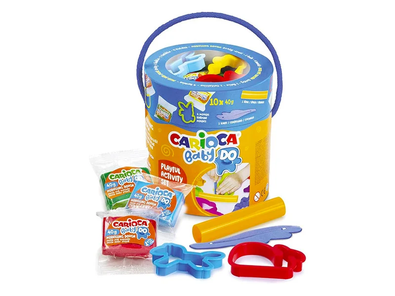 Seau d'activités Baby Do - Pâte à modeler et accessoires - Carioca