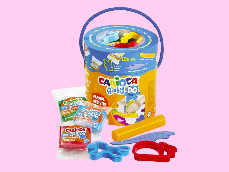 Seau d'activités Baby Do - Pâte à modeler et accessoires - Carioca