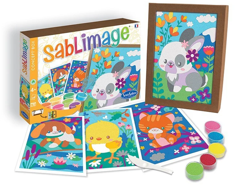 Kit créatif sablimage - Animaux Câlins