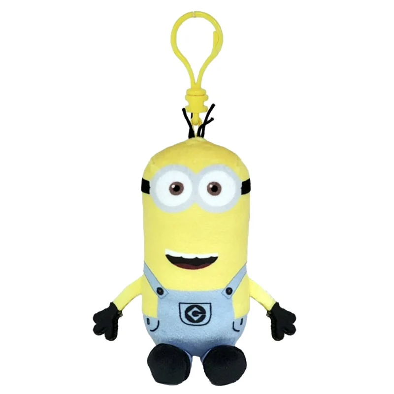 TY Floppy Plush with Clip, Kevin, The Minions, 5 Inches, 1 Count
