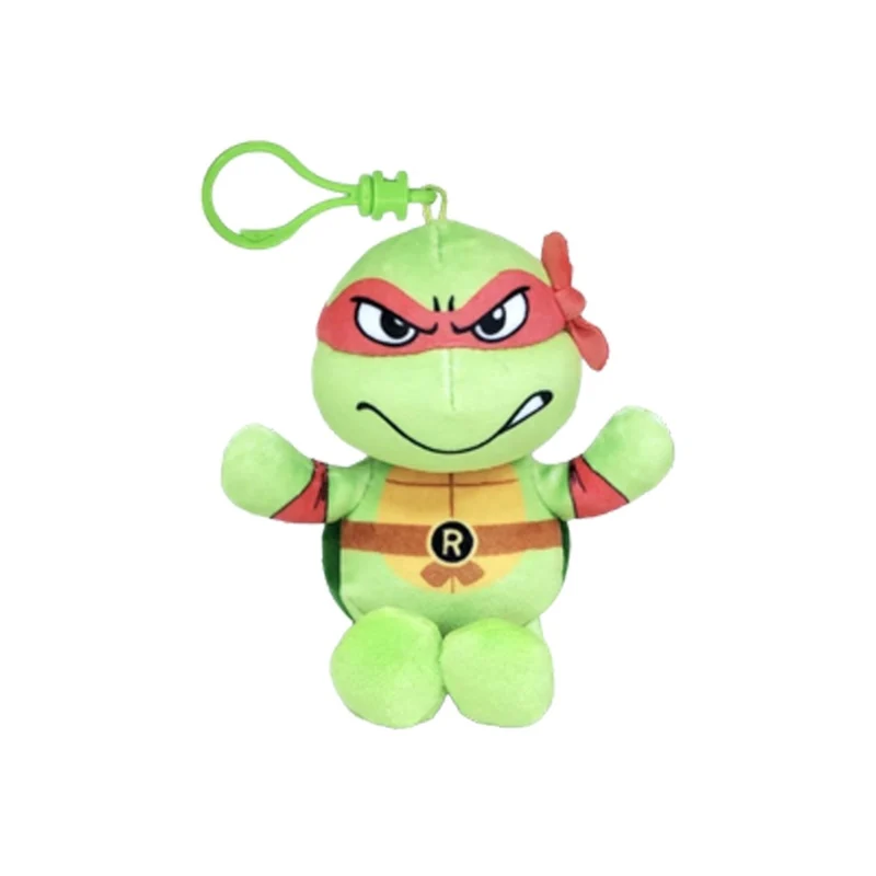TY Floppy Plush with Clip, Raphael, Teenage Mutant Ninja Turtles, 5 Inches, 1 Count