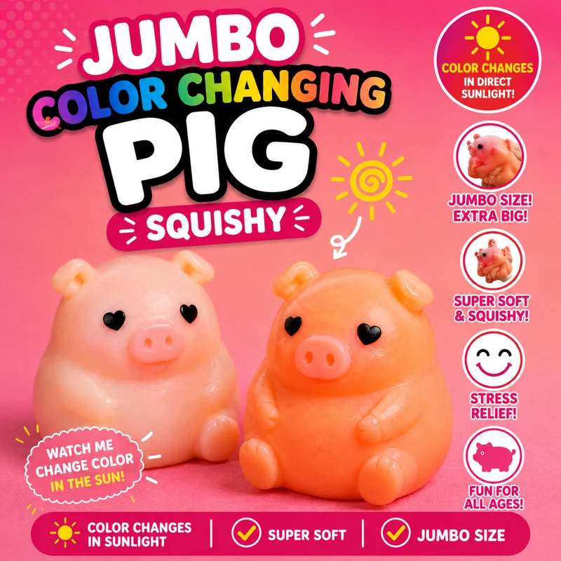 Jumbo Pig Color Changing