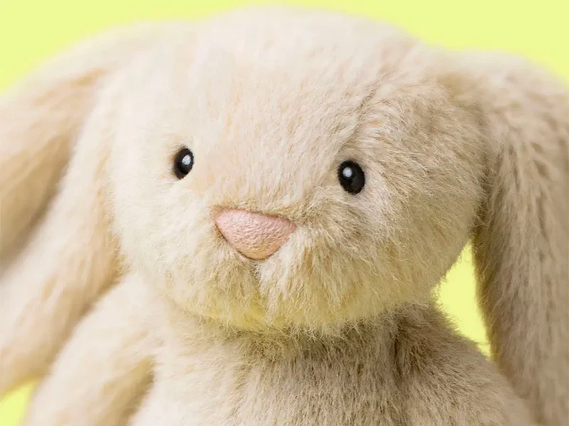 Peluche petit Lapin Flufflet couleur Blé - Jellycat