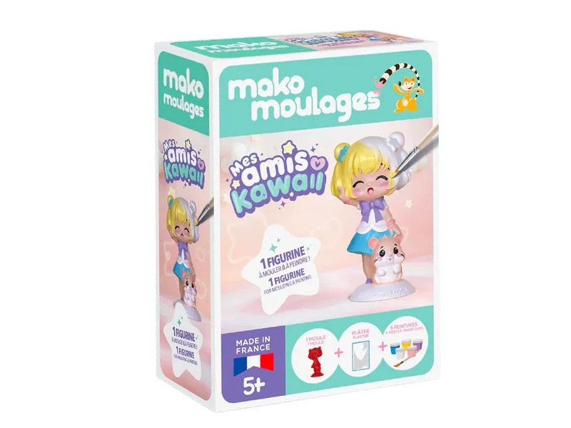 La fille et son hamster Kawaii - Mako moulages