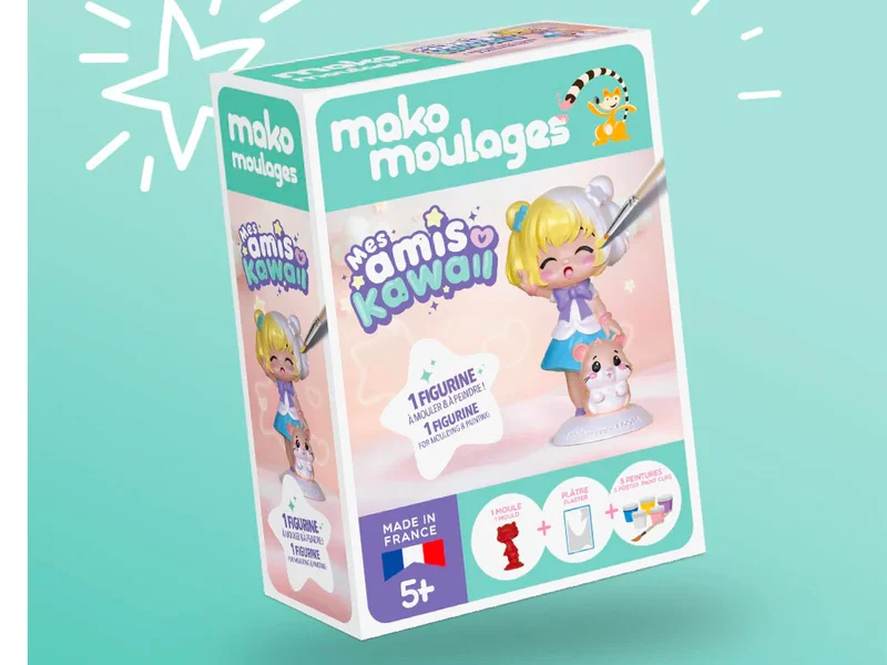 La fille et son hamster Kawaii - Mako moulages
