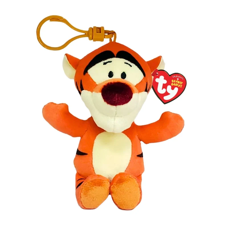 TY Floppy Plush with Clip, Tigger, Winnie the Pooh, 5 Inches, 1 Count