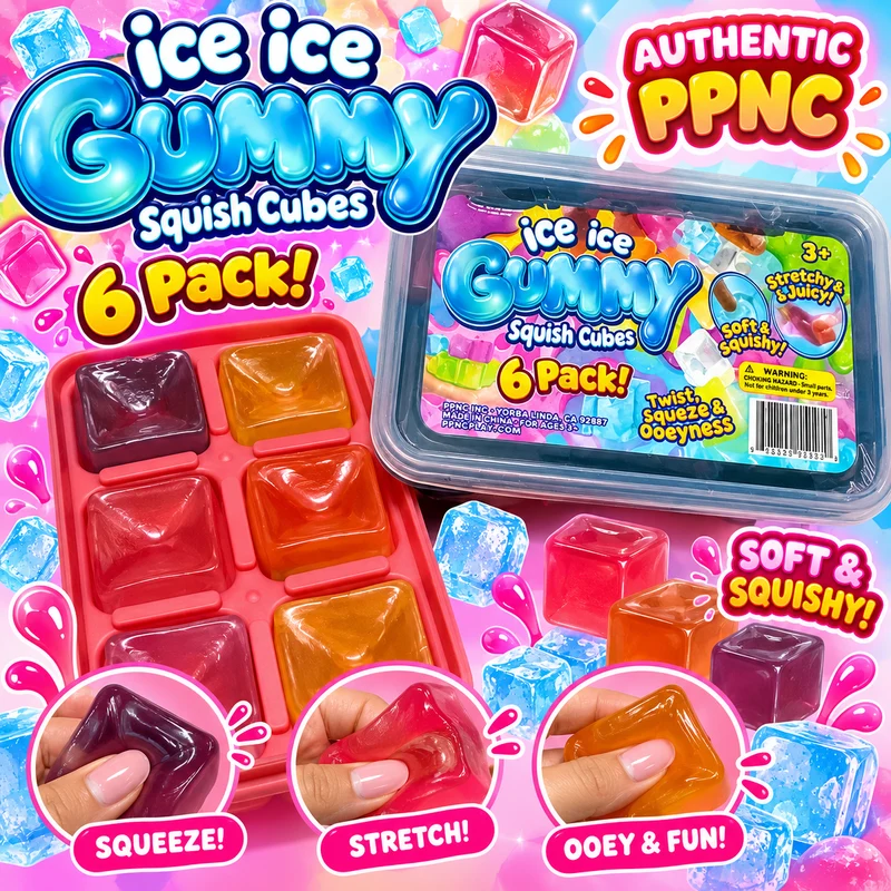 Authentic PPNC Ice Ice Gummy Squishy Cubes