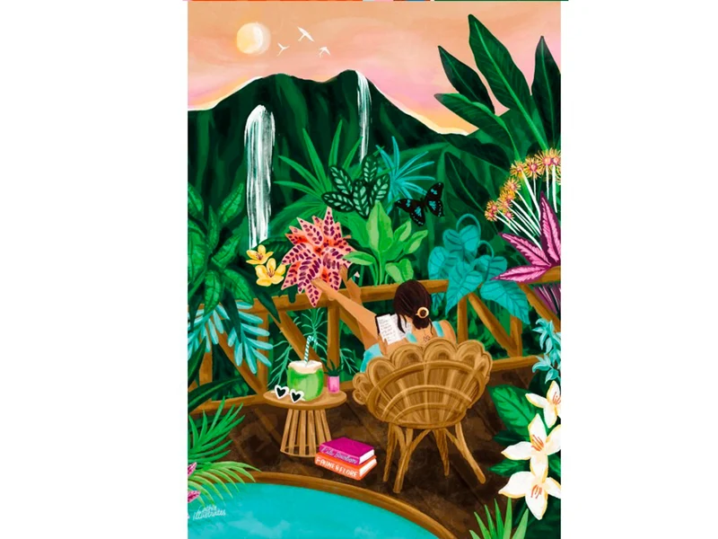 Puzzle Parenthèse Tropicale 1000 pièces - Pieces & Peace