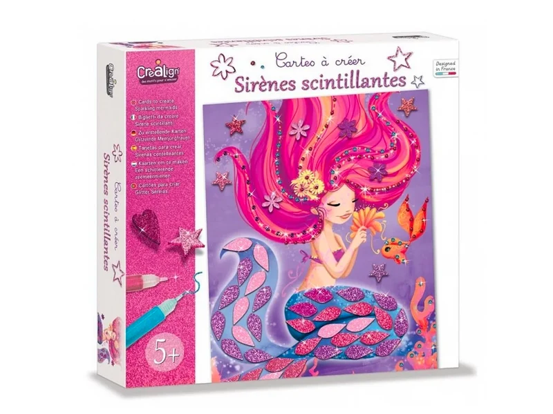 Coffret Cartes à créer, Sirènes scintillantes - Créa'Lign
