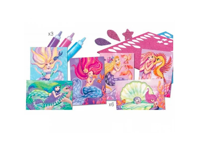 Coffret Cartes à créer, Sirènes scintillantes - Créa'Lign