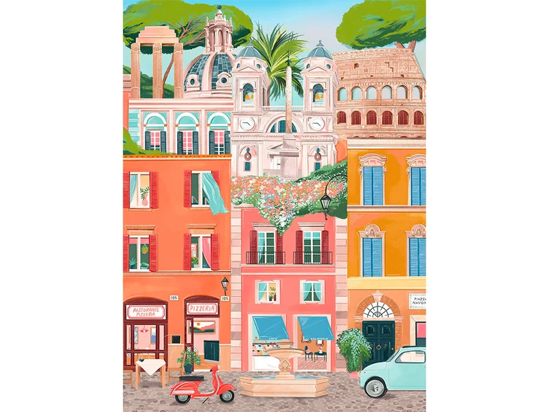 Mini Puzzle – Rome 96 pièces - Pieces&Peace